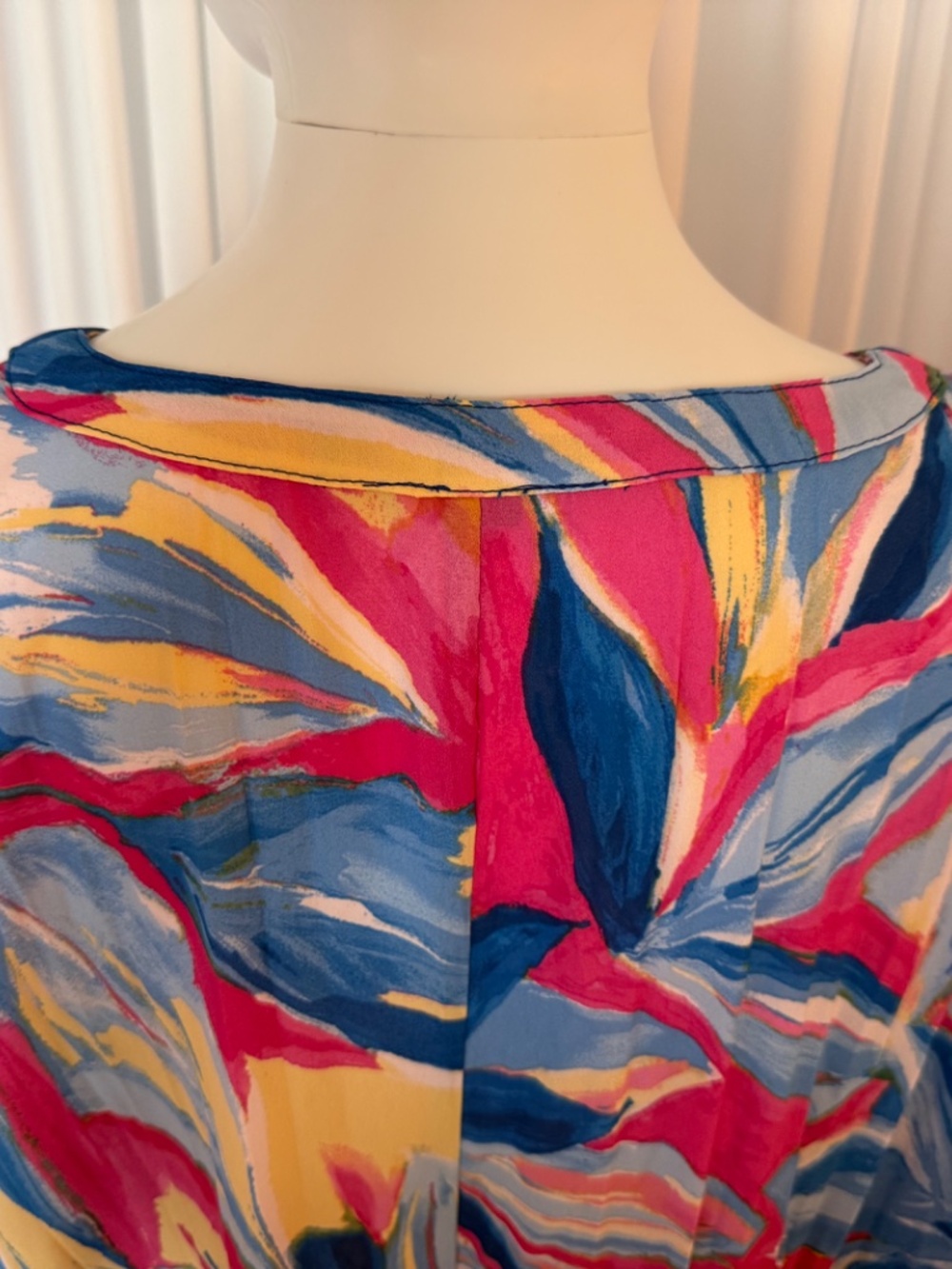 Colleen Lopez Art Print Tunic Blouse Dolman Sleeves NWOT L - Picture 8 of 16
